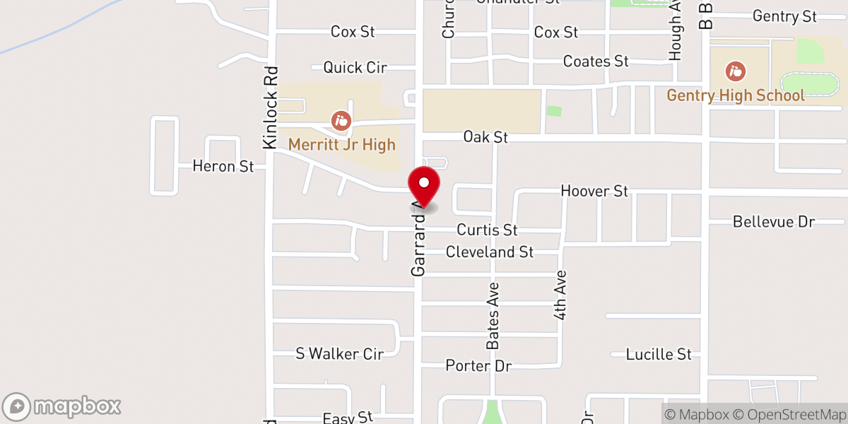 Map showing location of Greater New Jerusalem Church Of God