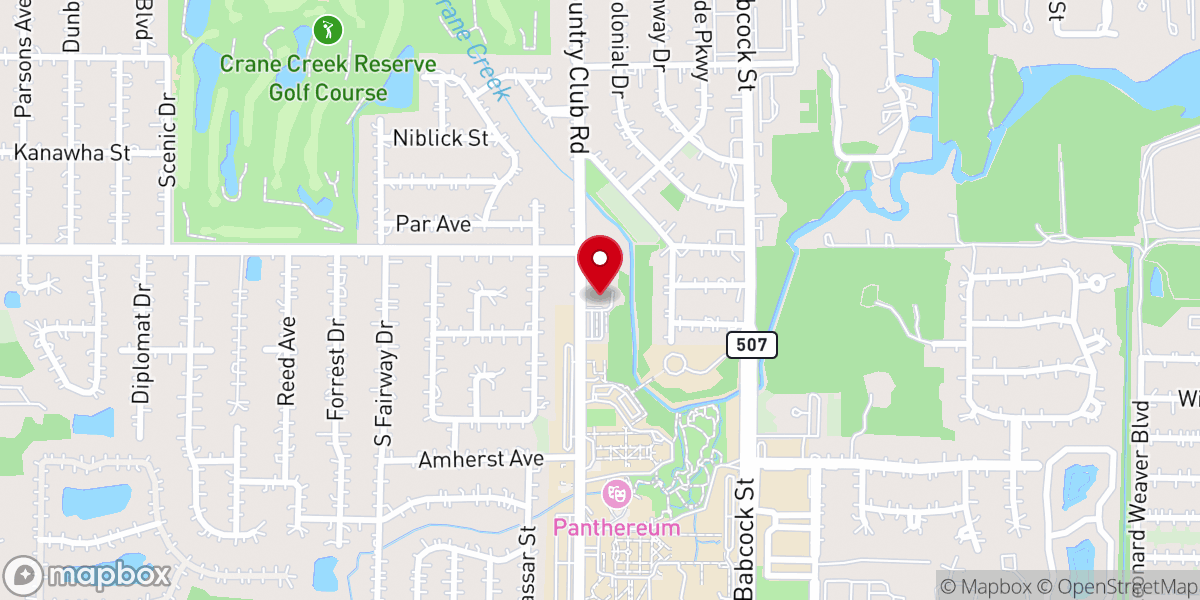 Map showing location of Central Baptist Church