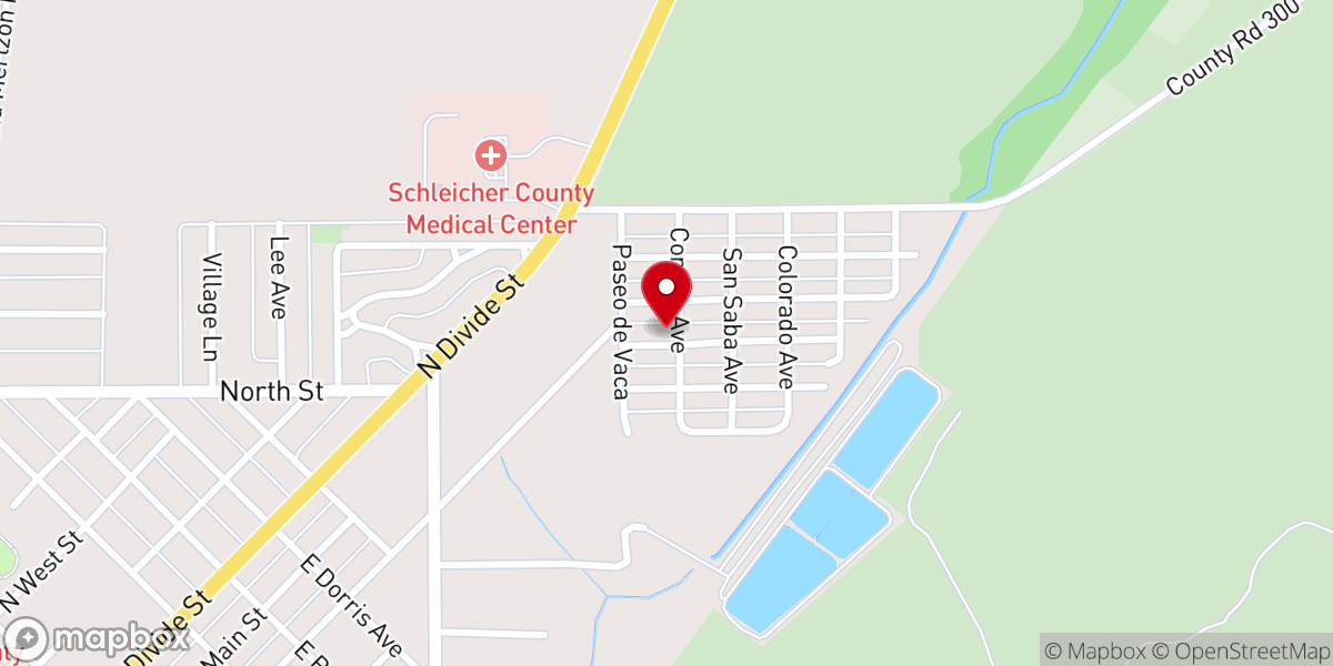 Map showing location of Primera Iglesia Bautista Church