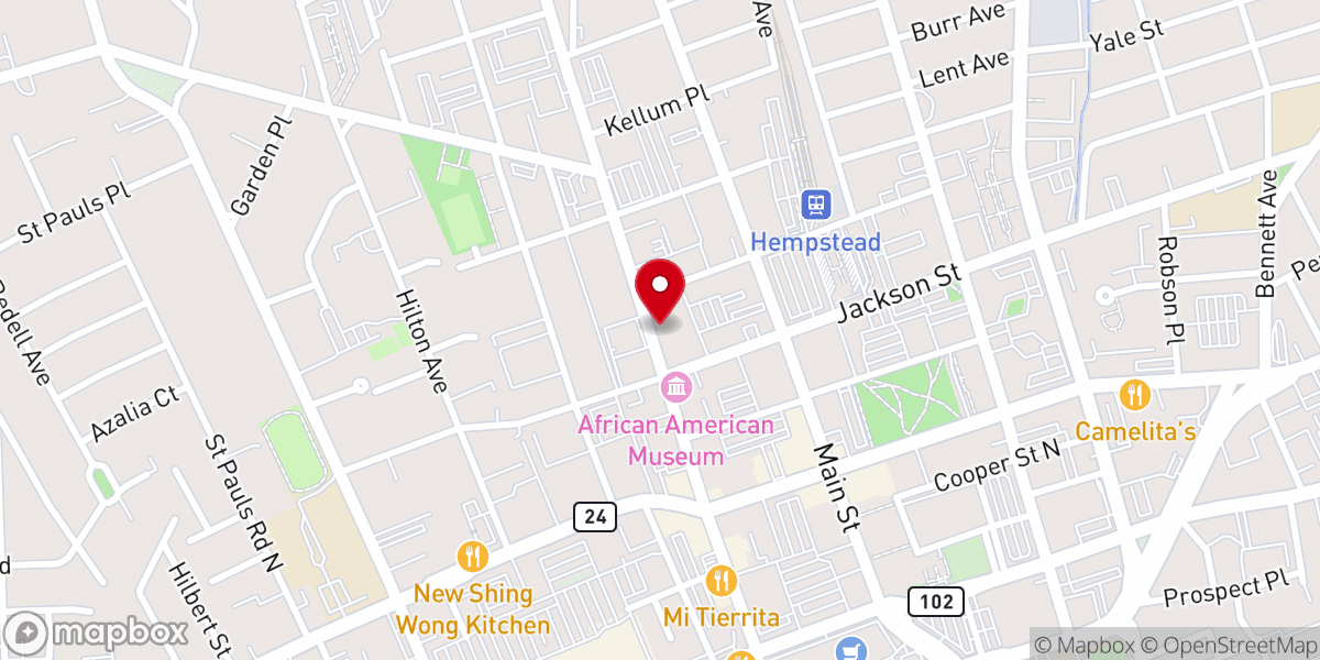 Map showing location of Abundant Life Christian Center