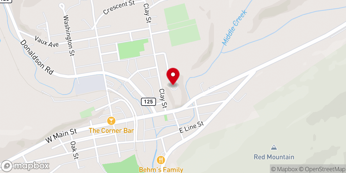 Map showing location of Most Blessed Trinity Parish