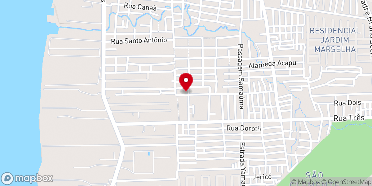Map showing location of Igreja Pentecostal Renovo Santo