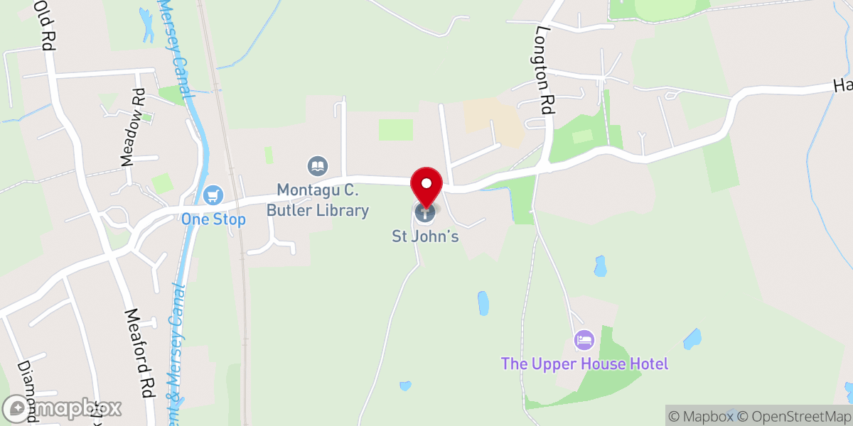 Map showing location of The Parish Church Of St John The Baptist
