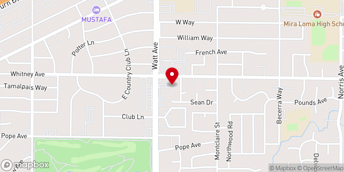 Map showing location of Faith Legacy Church