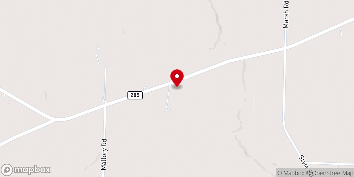 Map showing location of Mumford Church