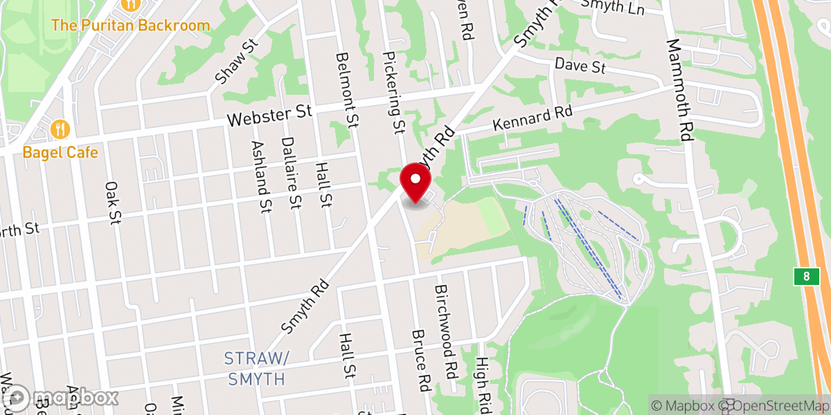 Map showing location of Saint Pauls United Methodist Church