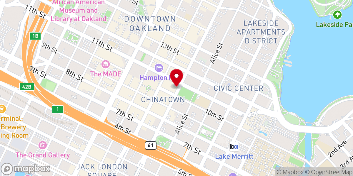 Map showing location of Our Saviour Episcopal Church