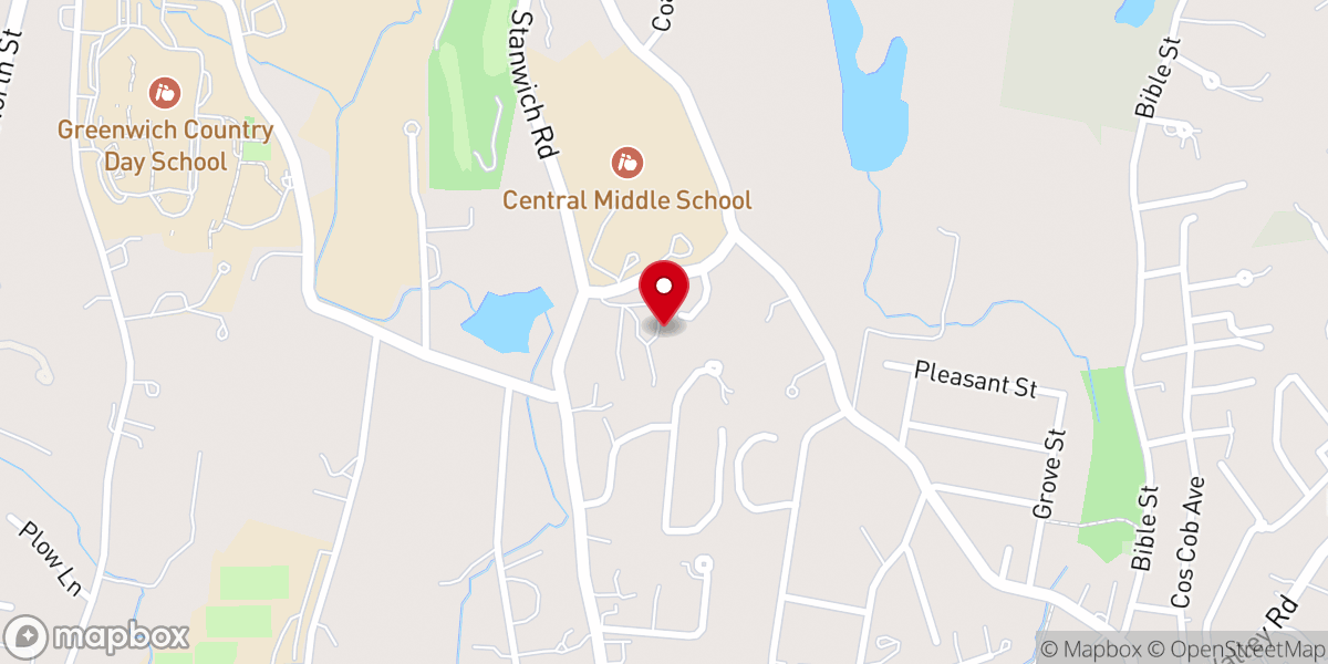 Map showing location of Greenwich Christian Preschool