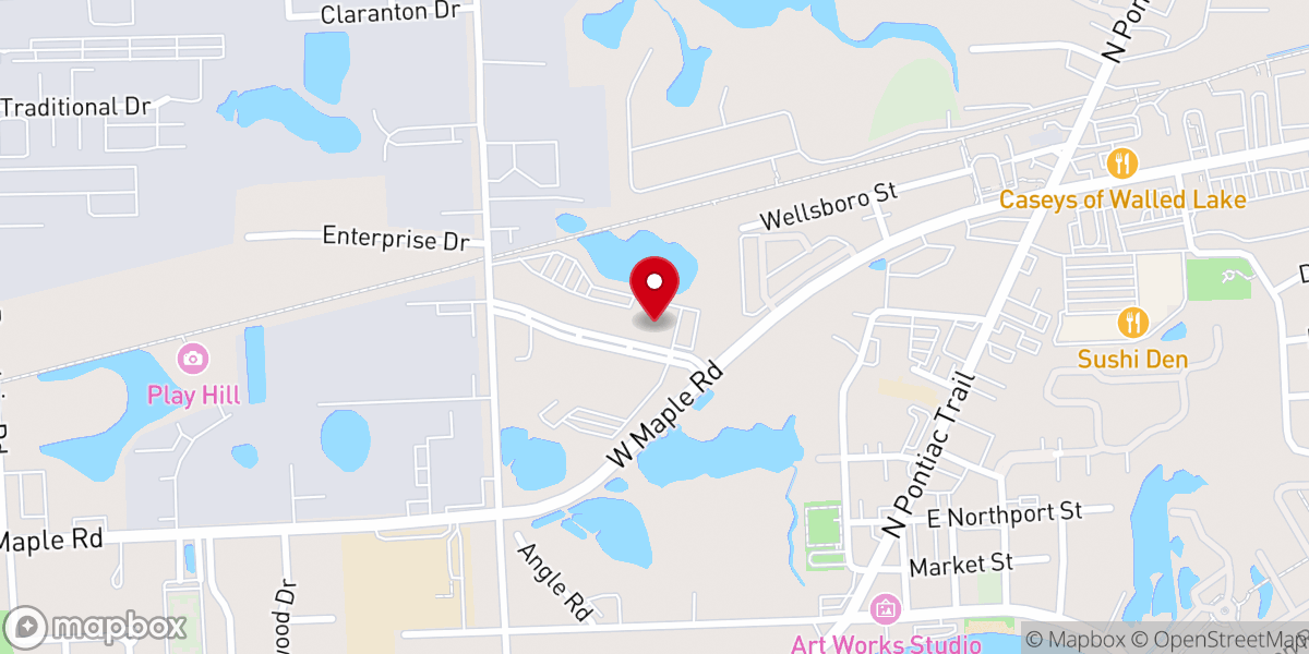 Map showing location of Orchard Grove Community Church