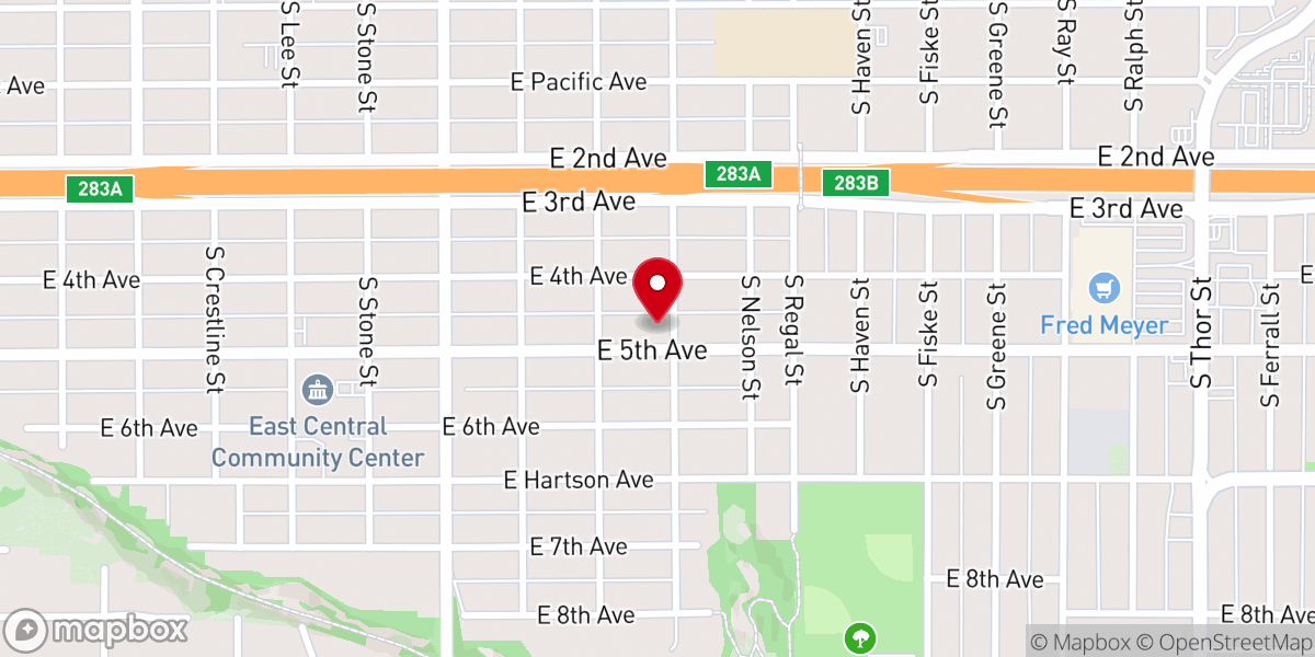 Map showing location of Mt Zion Holiness Church