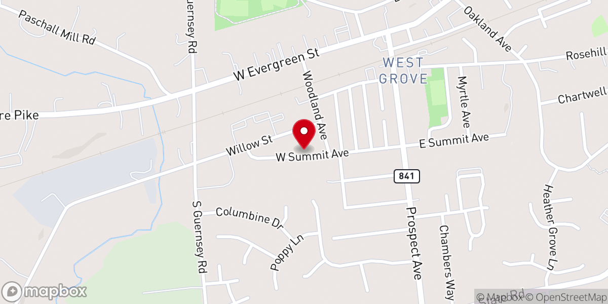 Map showing location of Star of Bethlehem Union American Methodist Episcopal Church