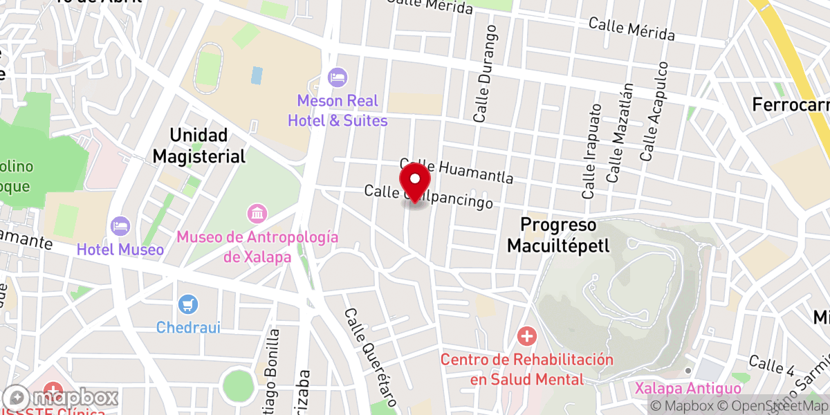 Map showing location of Parroquia María Auxiliadora