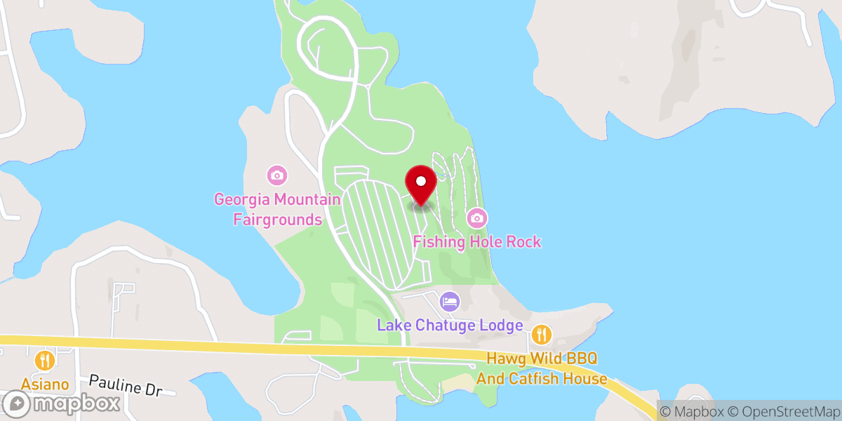 Map showing location of Hamilton Rhododendron Gardens