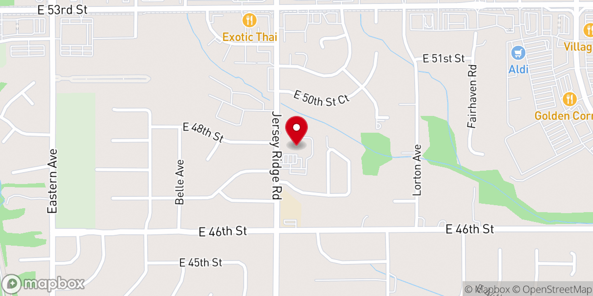 Map showing location of Legacy Baptist Church