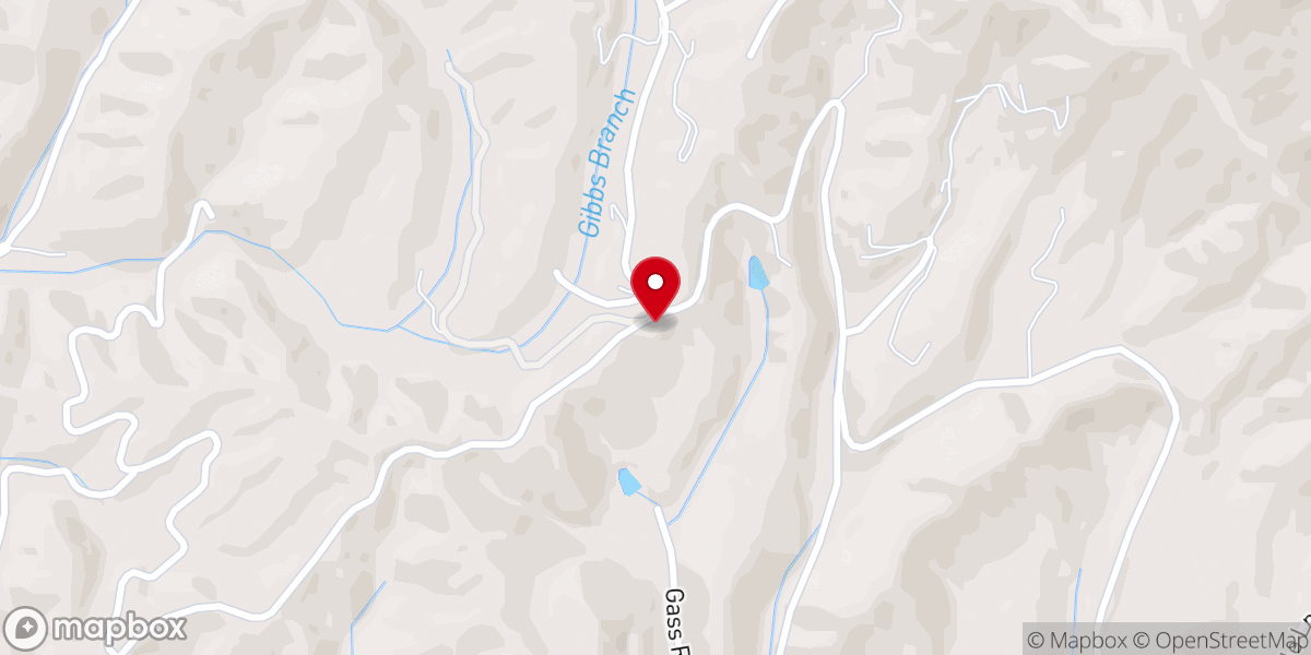 Map showing location of Patterson Chapel Church