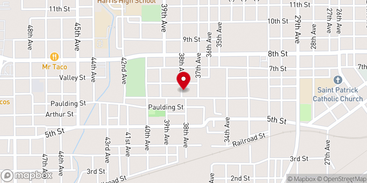 Map showing location of Historic First Union Baptist Church