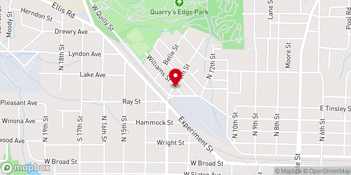 Map showing location of Gods Way Baptist Tabernacle