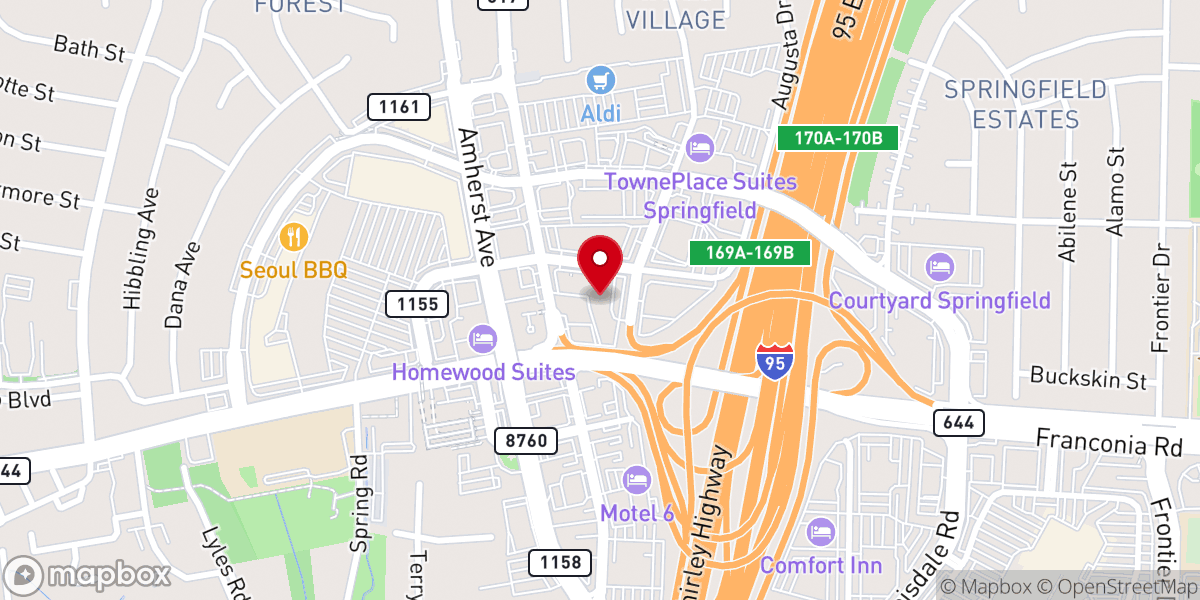 Map showing location of Washington Beltway Community Church's