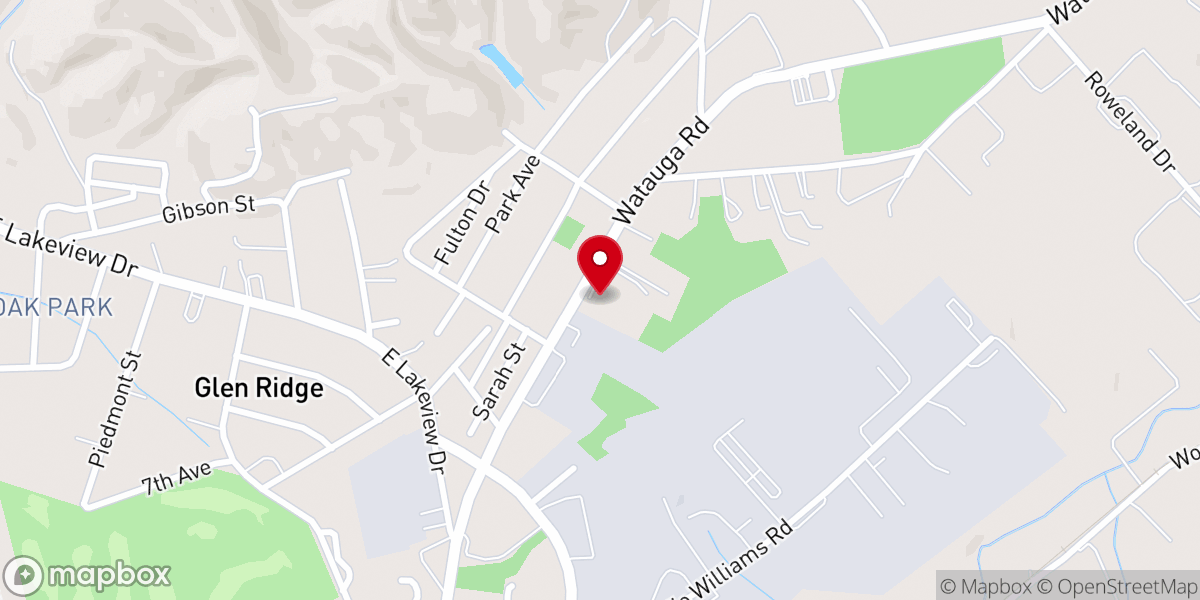 Map showing location of Wayside Missionary Baptist Church