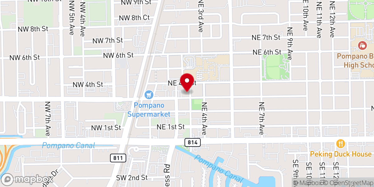Map showing location of First United Methodist Church