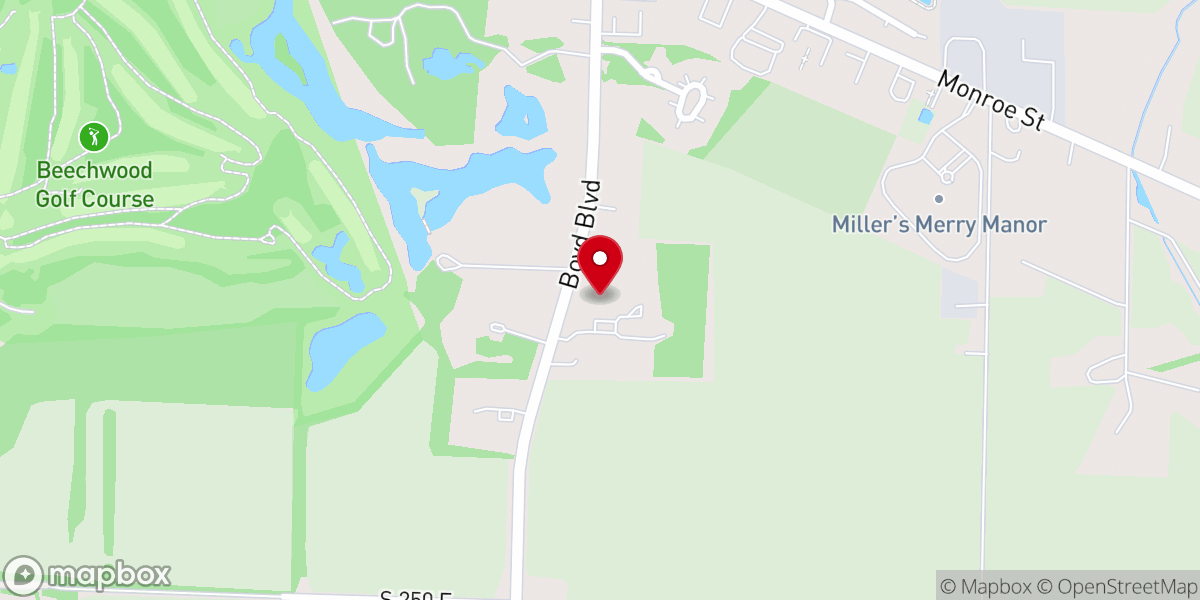 Map showing location of La Porte Seventh-day Adventist Church