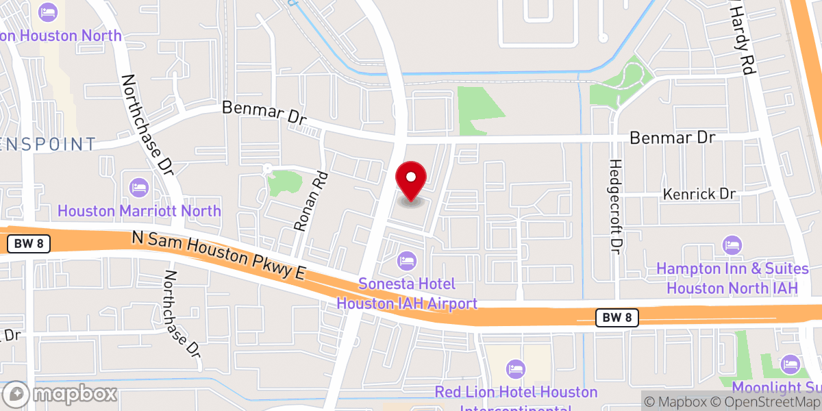Map showing location of Iglesia de Cristo CASA DEL PADRE