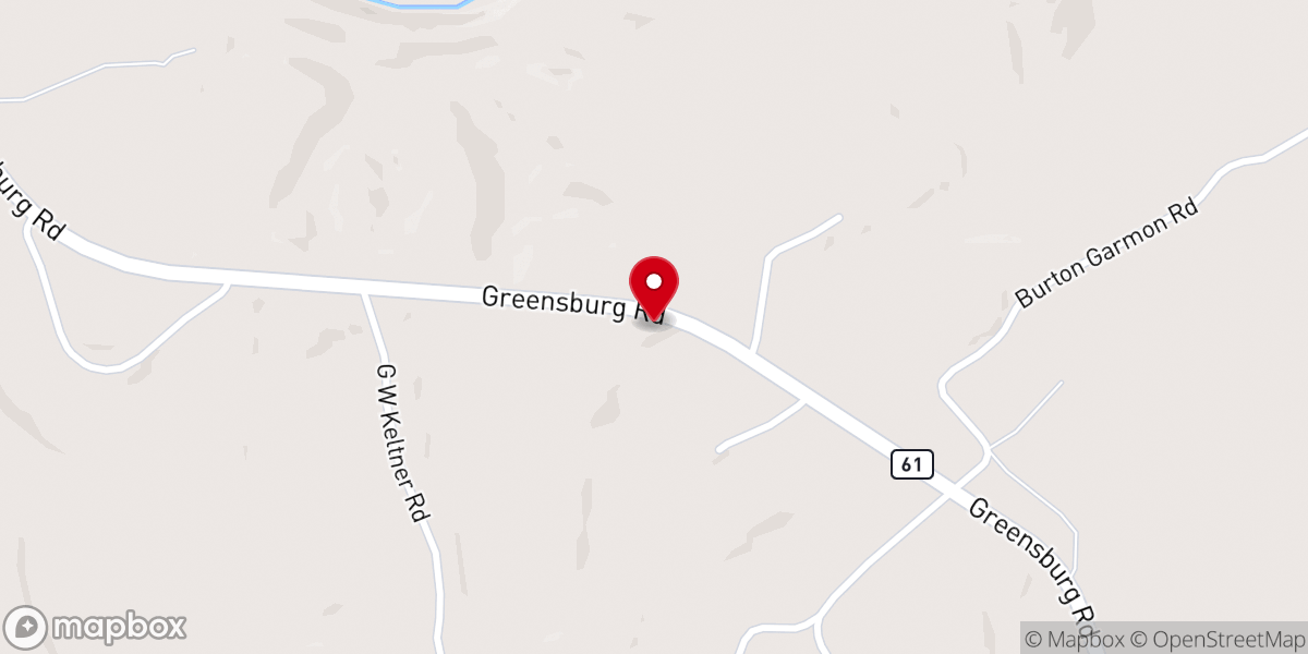 Map showing location of Bethany Baptist Church