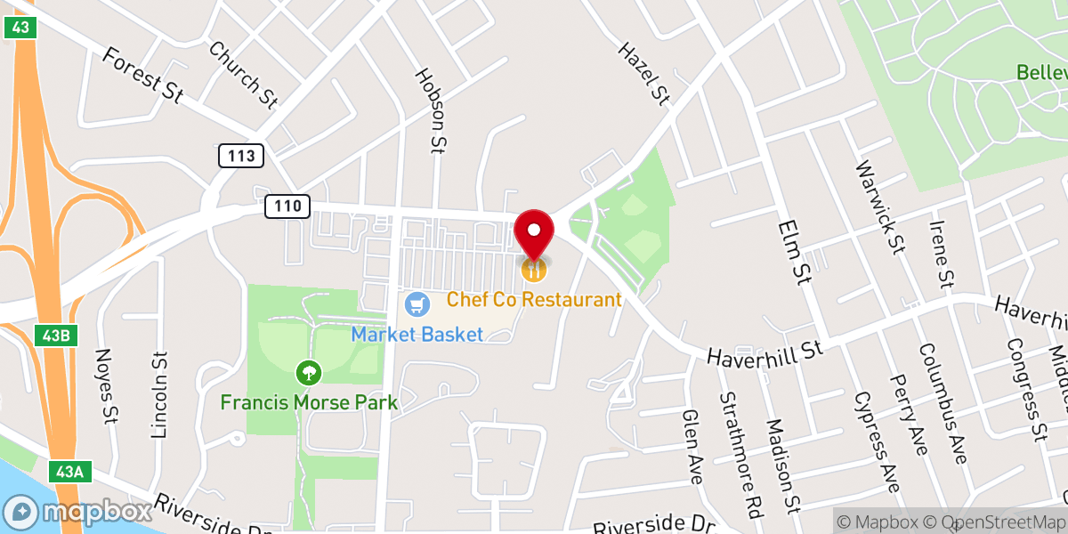 Map showing location of Victory Chapel of Methuen