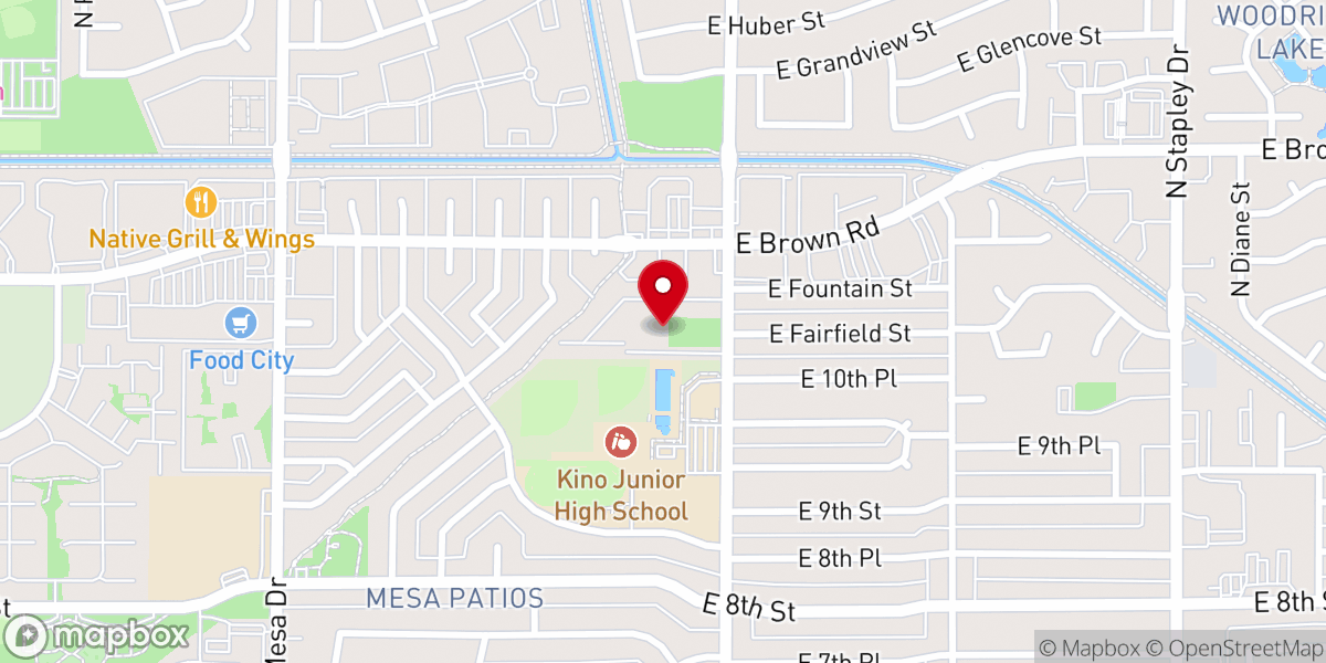 Map showing location of Desert Heritage Church