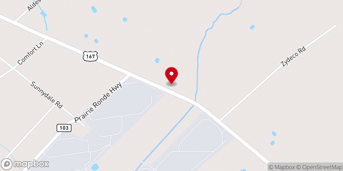 Map showing location of St Mark Baptist Church