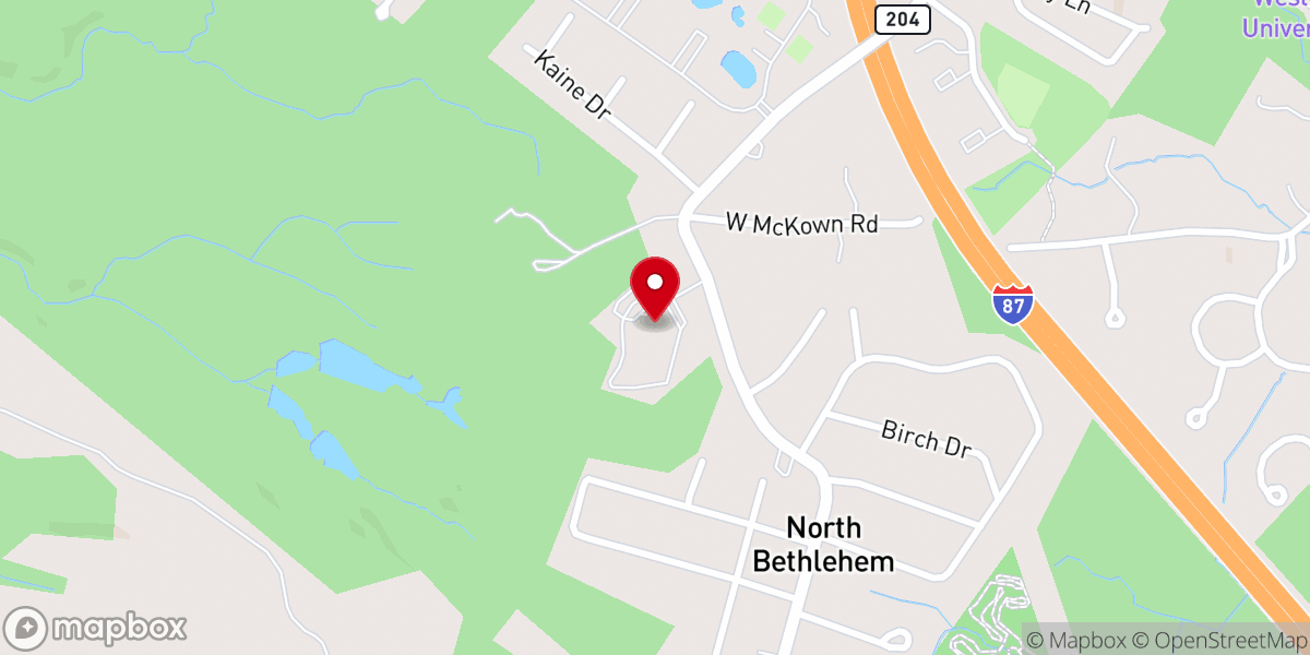 Map showing location of Redeemer Church