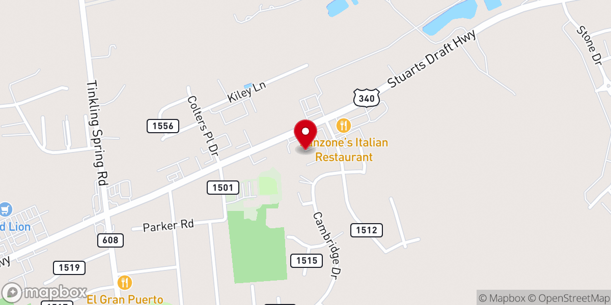 Map showing location of United States Postal Service