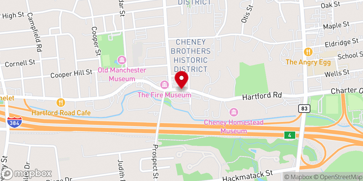 Map showing location of New Hope Christian Church