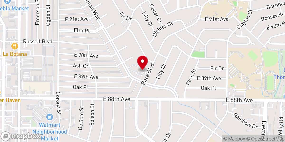 Map showing location of Rock AG Church