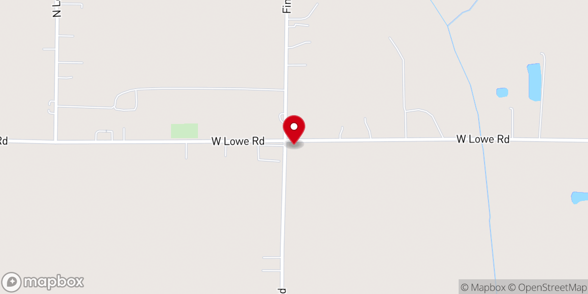 Map showing location of Lowe Methodist Church