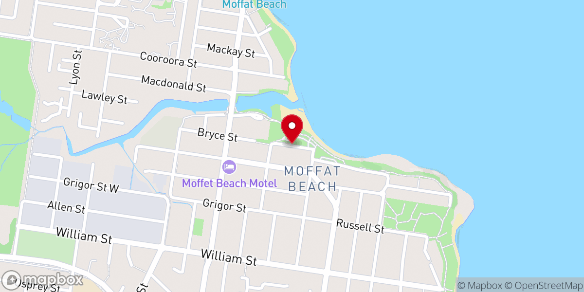 Map showing location of Open Road Beach Church