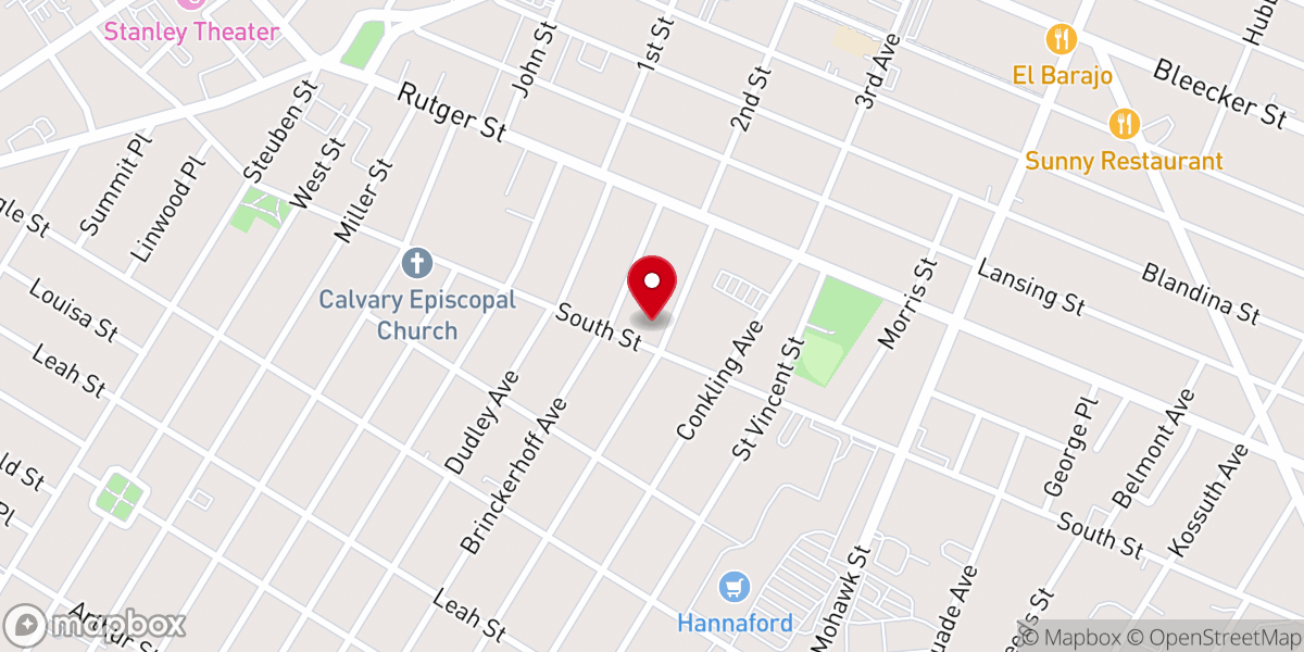 Map showing location of Utica Karen Wesleyan Church