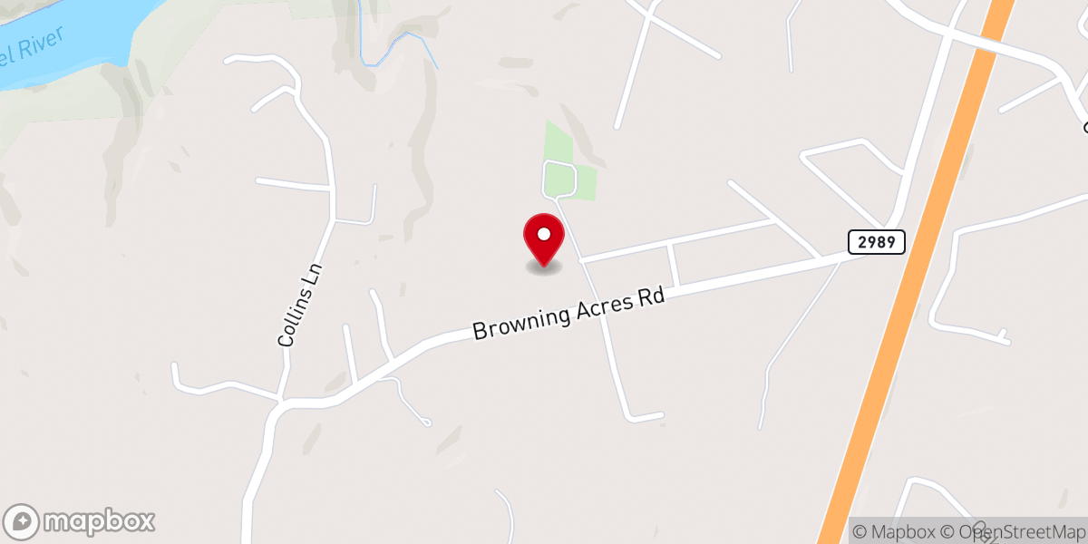 Map showing location of Immanuel Baptist Church Corbin Campus