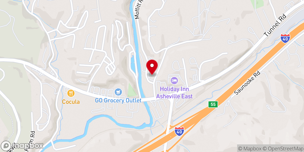 Map showing location of Azalea Church of God