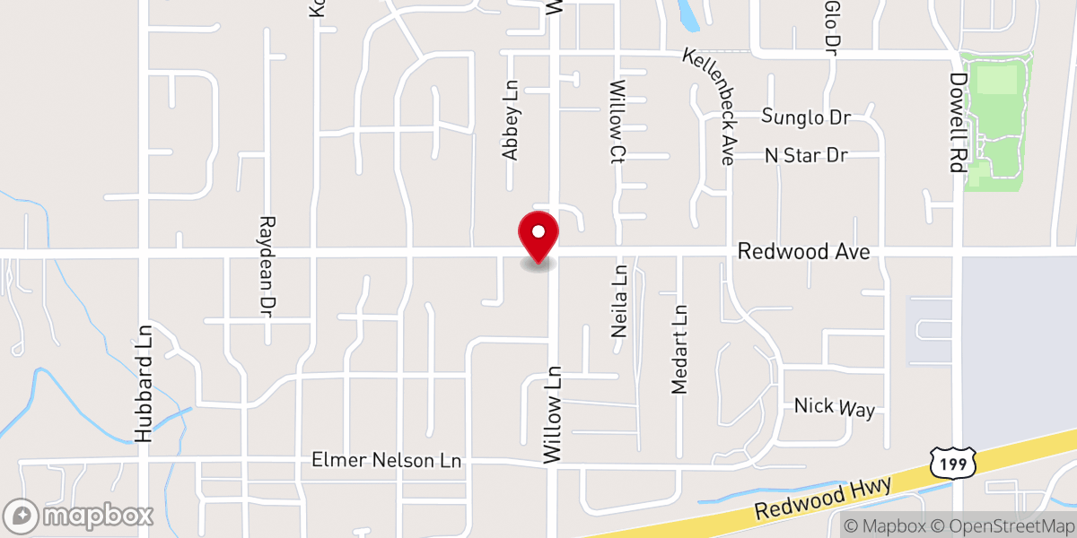 Map showing location of The Salvation Army Grants Pass Corps