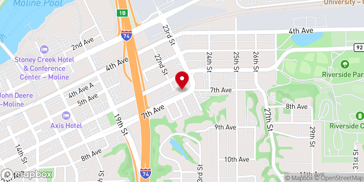 Map showing location of First Congregational Church
