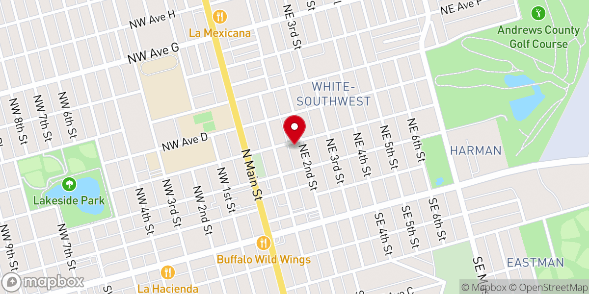Map showing location of Means Methodist Church