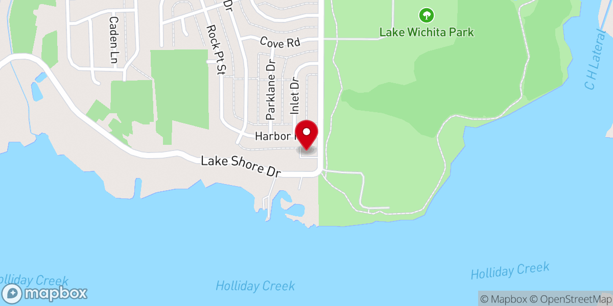 Map showing location of Lakeview Independent Baptist Church