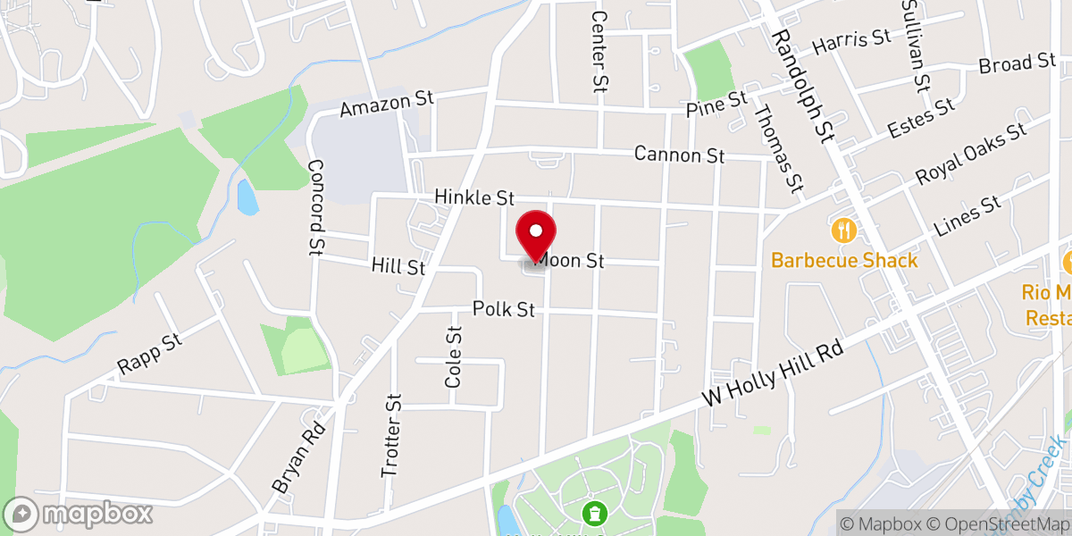 Map showing location of Thomasville Nazarene Church