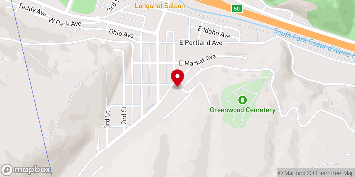 Map showing location of Saint Rita Catholic Church