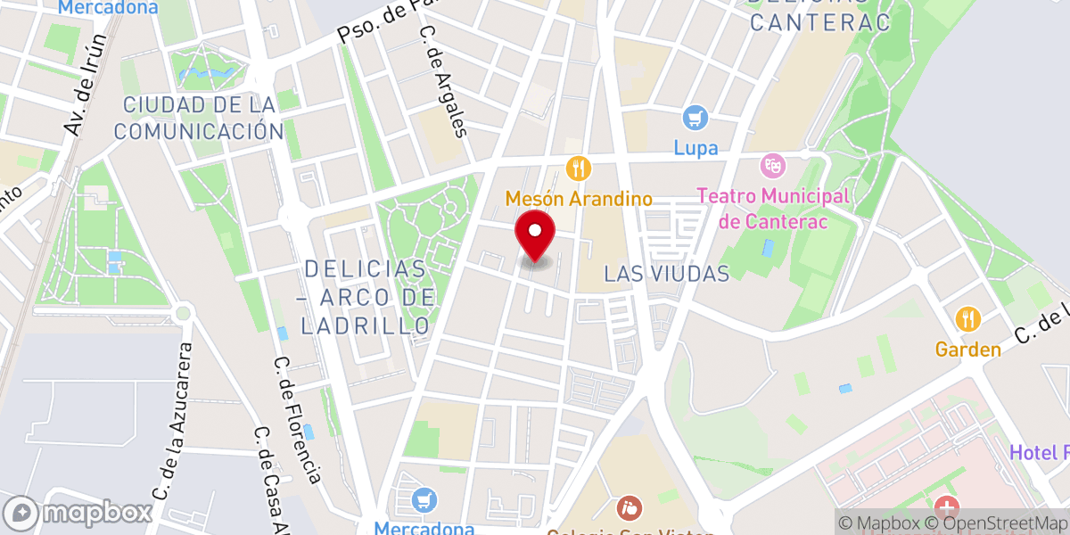 Map showing location of Parroquia de Santo Toribio de Mogrovejo