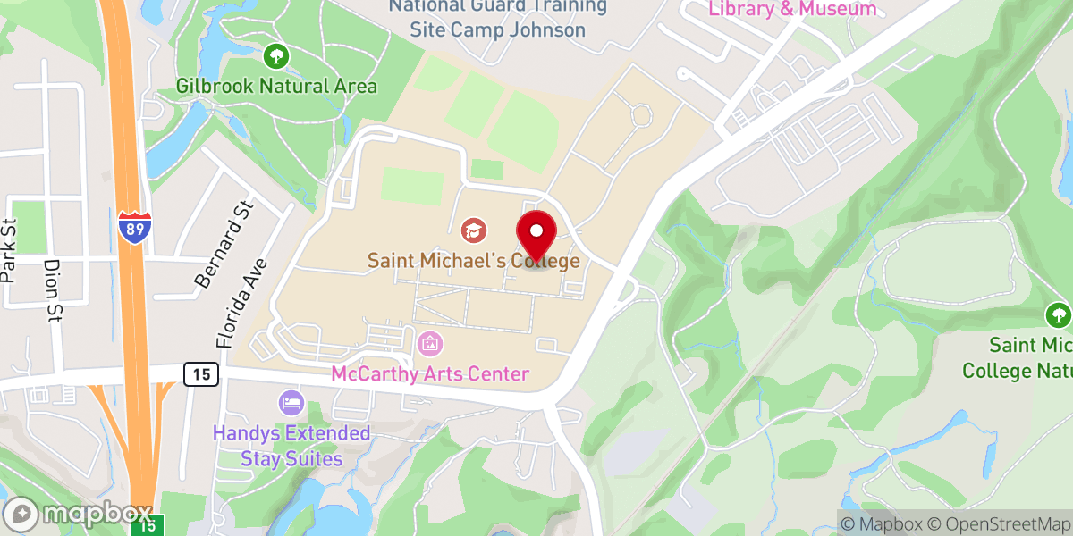 Map showing location of Edmundite Campus Ministry