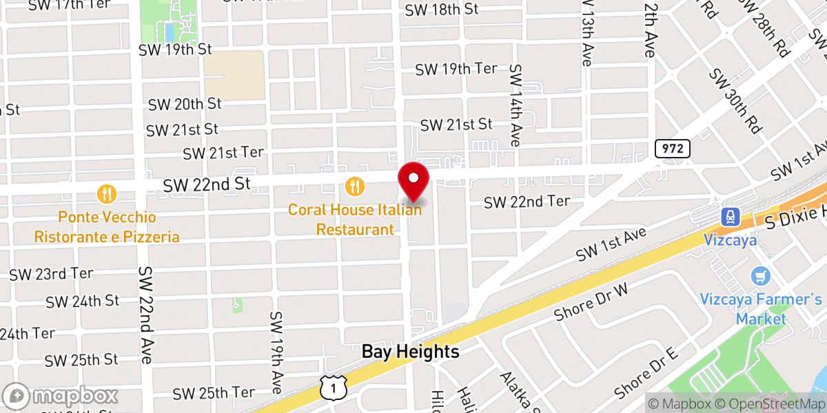 Map showing location of Iglesia Bautista Nazaret