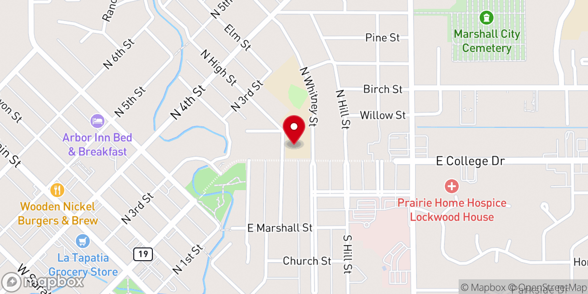 Map showing location of True Light Christian School