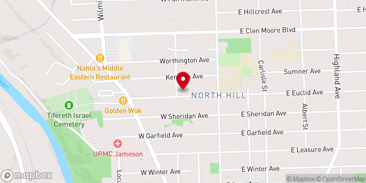 Map showing location of First Church of God